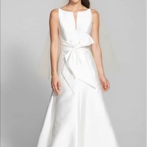 Jesus Peiro Mikado Bow Wedding Dress